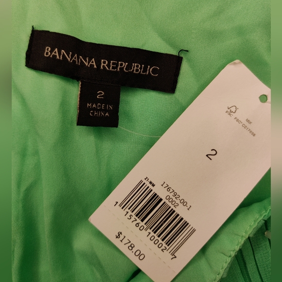 NWT Banana Republic green ombre midi dress size 2 - Picture 4 of 4